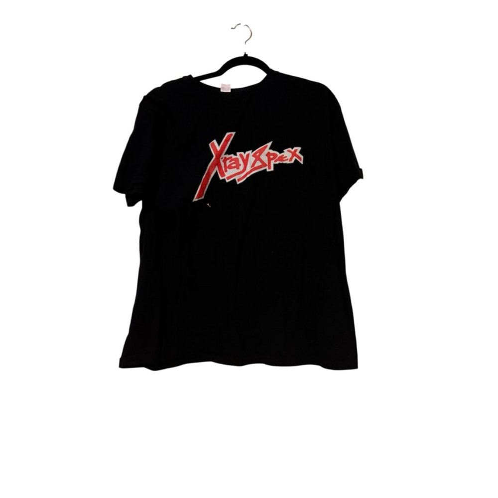 X-Ray Spex Short Sleeve Tee XXL Black Red bleach spot